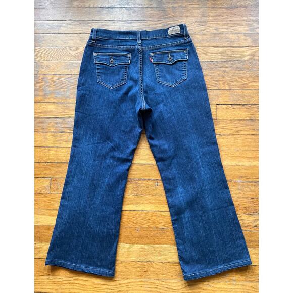 LEVI’S Perfectly Slimming Boot Cut 512 Crop Jeans sz 12 S/C - Picture 7 of 12